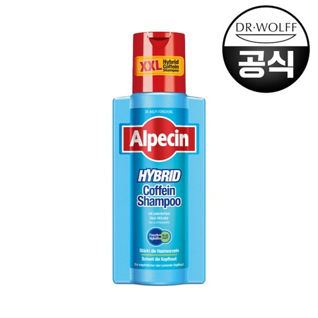 알페신 하이브리드 카페인 샴푸 (건성 두피용) 375ml