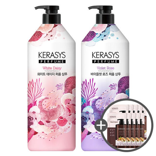 [보리보리] 아트박스 POOM 아트박스/애경산업 케라시스 퍼퓸 샴푸/린스 1L x2개(+트리트10ml x10)