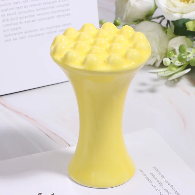 노란색 세라믹 괄사 얼굴 및 전신 마사지 도구, 마사지용 괄사 보드, 얼굴 리프팅 괄사 마사지기