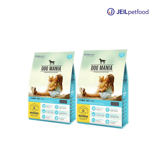 제일사료 도그매니아 어덜트 3kg 2개 강아지 사료