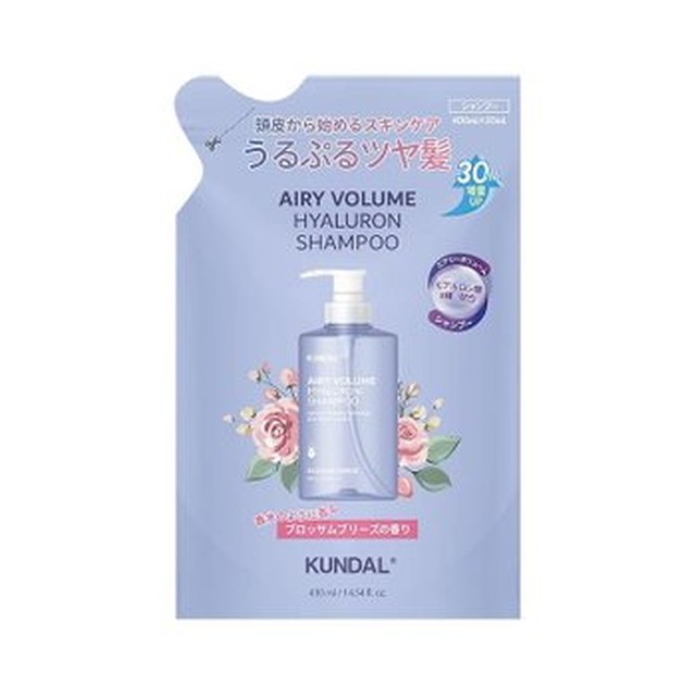 [기타] 쿤달 블러섬 브리즈의 향기 리필 에어리 볼륨 샴푸 430ml 스킨케어 내부 건