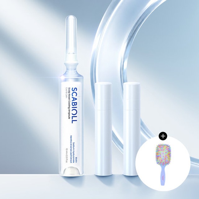 스카비올 두피리셋 쿨링앰플 본품10ml+리필20ml(+아이캔디 패들 브러쉬)