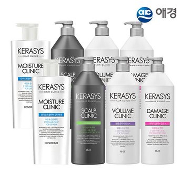 [케라시스] 케라시스 헤어클리닉 린스 980ml X 8개 (데미지 볼륨 모이스처 두피 택1)[이마트몰]