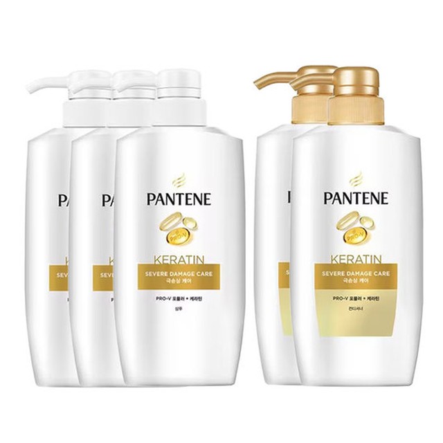 팬틴 극손상케어 샴푸 750ml 3개+컨디셔너 2개