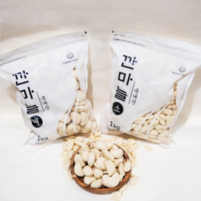 국내산 깐마늘 대 500g - 김치 국 반찬 다용도