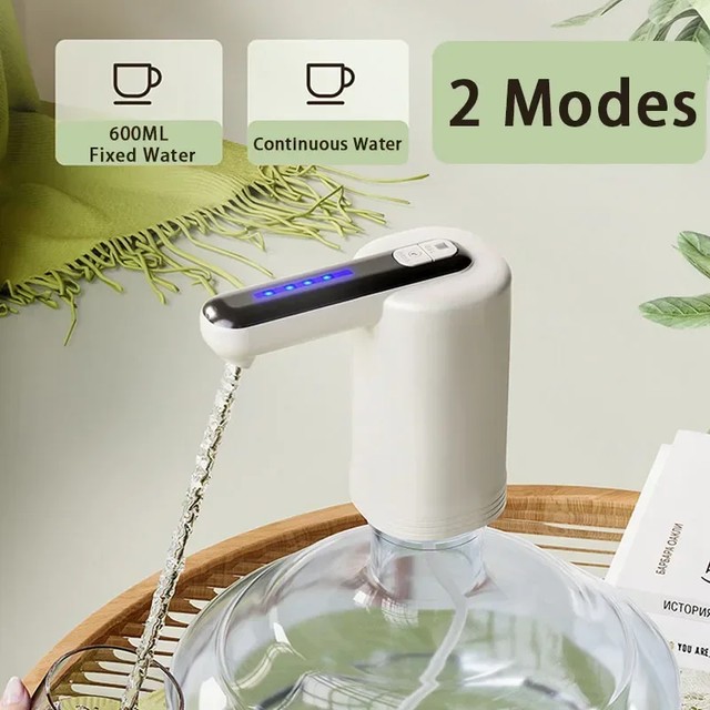더블 펌프 자동 물 디스펜서 휴대용 물통 스위치 펌프 타입-C USB 고속 충전 가정용 주방 사무실용