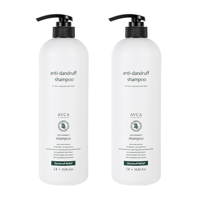 아브카 클리닉 두피 컨트롤 비듬 케어 샴푸 대용량 1000ml 2개