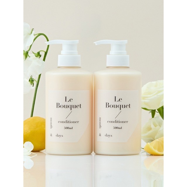 먼스앤데이즈 [1+1] 먼스앤데이즈 퍼퓸케어 컨디셔너 르 부케 플로럴향 500ml 2개 헤어케어 샴푸 린스
