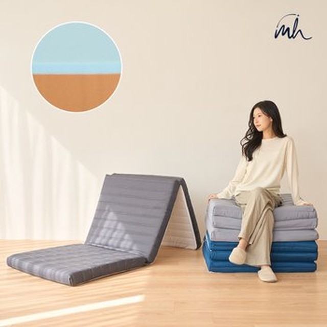 몽스홈 국내생산 고밀도 메모리폼 접이식 매트리스 6cm 10cm 14cm 토퍼 수면매트 매트릭스