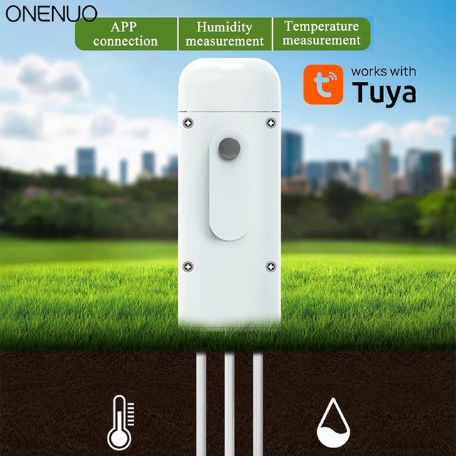 Zigbee 토양 테스터 온도 및 습도 측정기 방수 Tuya 온습도계 정원 자동화 관개 감지기