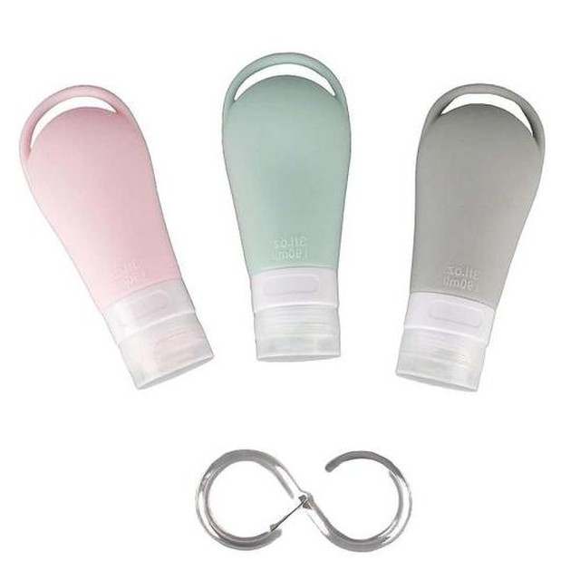 여행용공병세트 휴대용 헬스가방용품 샴푸통 실리콘공병 세트 90ml