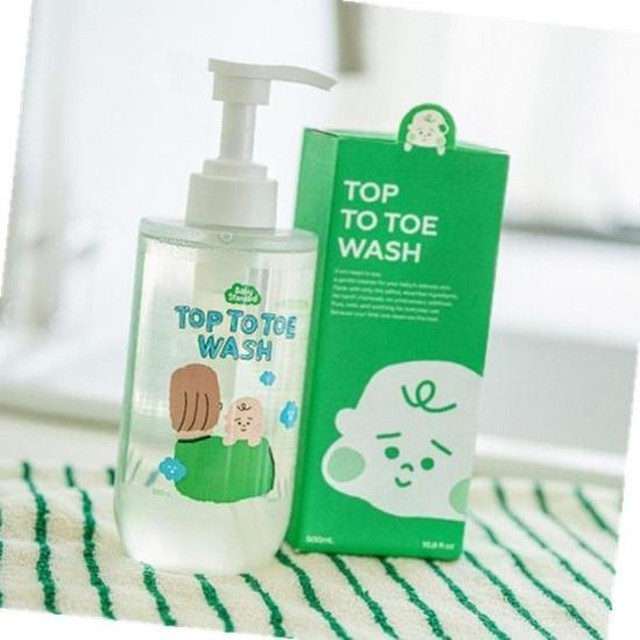 베이비스탠다드 탑투토워시 500ml 아기 약산성 올인원 바디워시 바스앤샴푸 목욕샴푸 바디클렌저 거품목욕