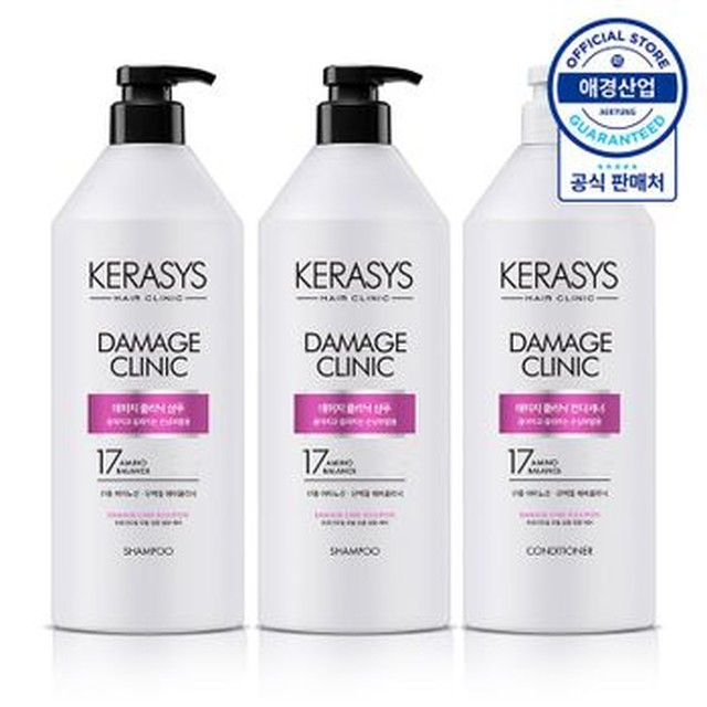 [케라시스] 케라시스 데미지 클리닉 단백질 케어 손상모발 샴푸 린스 980ml 3개..[36022759][이마트몰] [케라시스 클리닉]