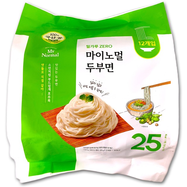 마이노멀 두부면 1560g(130g x 12개) 국산콩 글루텐프리 저칼로리