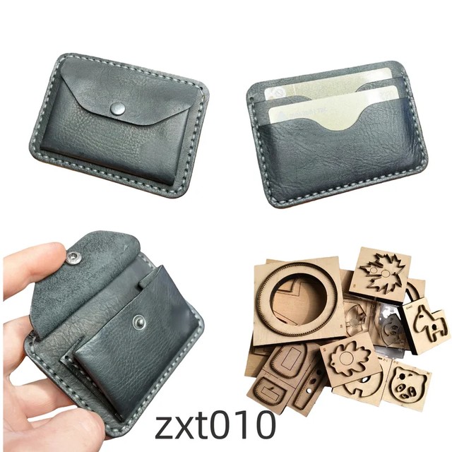 심플 제로포켓 카드 지갑 가죽 절단 도구, 절단 몰드, 핸드 커팅 나이프, 나무 몰드 도구 zxt010