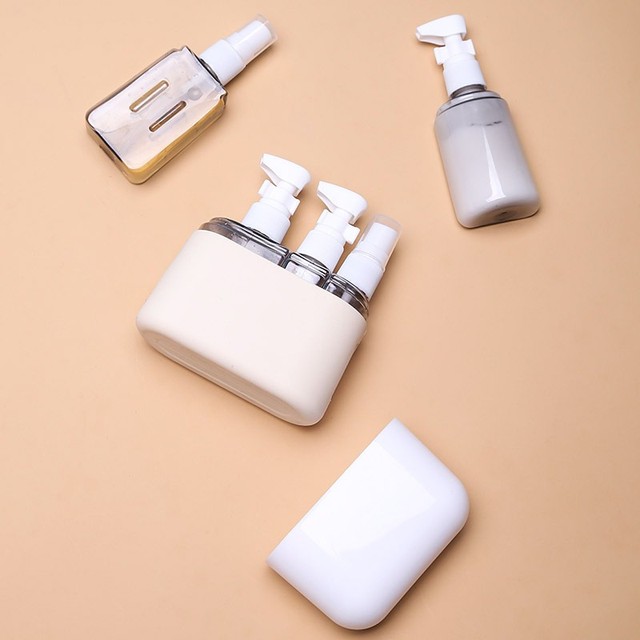[해외] 3PCS 세트 50ml&100ml 여행용 병 세트 샴푸 샤워젤 핸드솝 화장품 모이스처 바디 공병 여행용 키트 액세서리