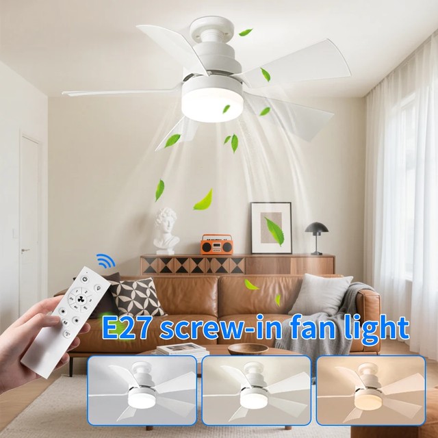 E27 소켓 원격 제어와 40W LED 천장 팬 조명 침실 거실 주방에 대 한 3 속도 디 밍이 가능한 자동 팬 조명
