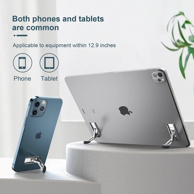 OATSBASF Macbook Pro Air 용 접이식 노트북 스탠드 Lenovo iPad 휴대용 미끄럼 방지 노트북 냉각 패드 홀더 숨겨진 킥 스탠드