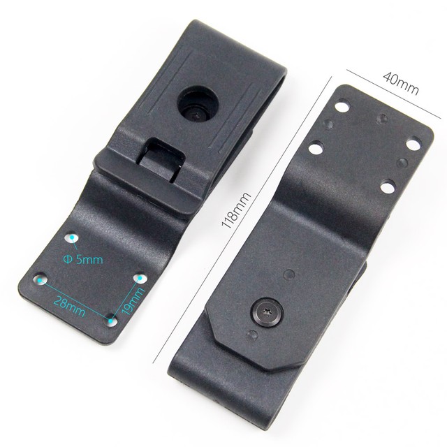 DIY 칼에 대 한 2PCS 벨트 루프 클립 나사 예비 부품 360 학위 회전 Kydex 칼집 홀스터