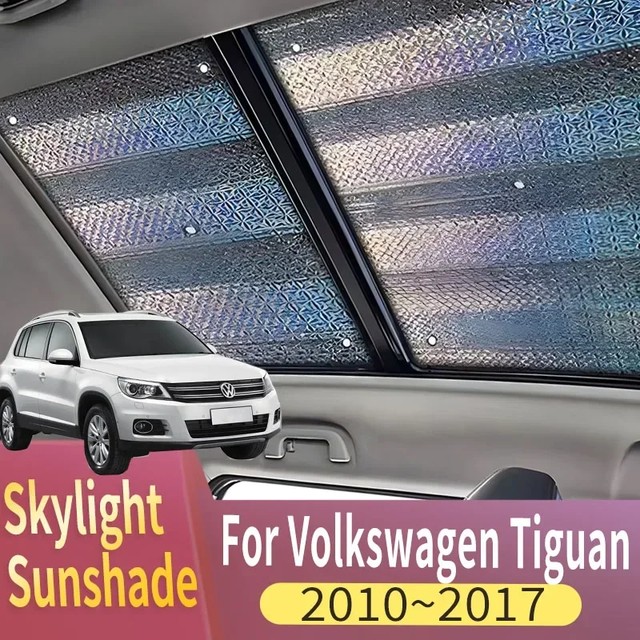 폭스 바겐 폭스 바겐 Tiguan 5N에 적합한 선 루프 차양 2010 ~ 2017 2015 2016 자동차 파노라마 지붕 열 실드 창 차양 Anti-UV
