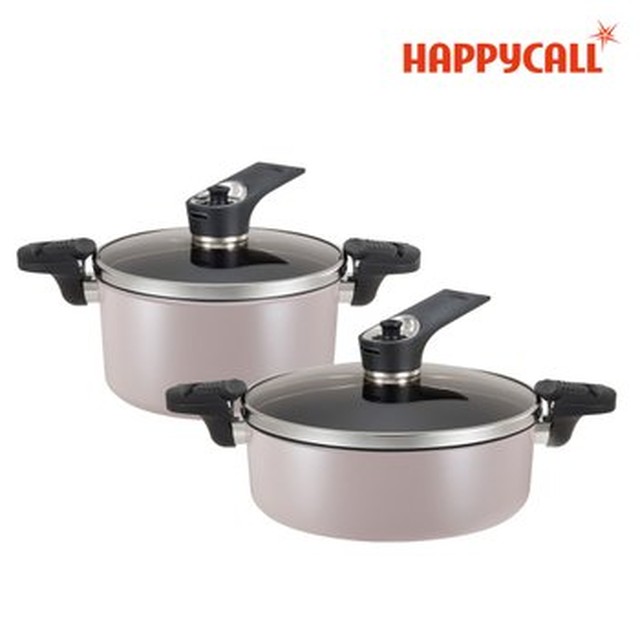본사직영 해피콜 뉴 오리진 진공 IH 냄비 2P 세트 (20양 24전) 3900-2307-1A
