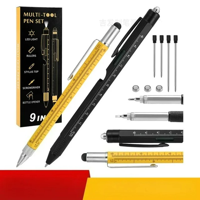 남성용 선물 아빠 남편 아버지의 날 남자친구를 위한 생일 선물, 9 in 1 Multitool 펜 도구 핸디맨을 위한 선물 Cool Gadgets