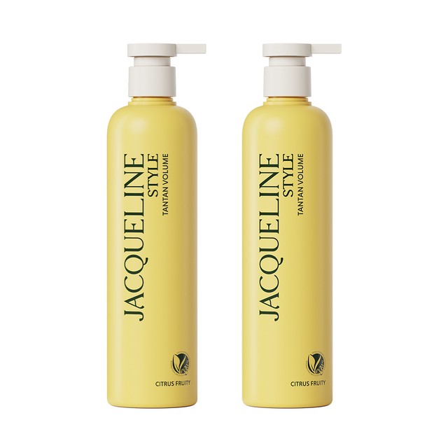 재클린스타일 탄탄 볼륨 샴푸 탈모완화 두피 저자극샴푸 시트러스 프루티 500ml 2개