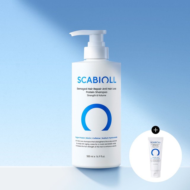 스카비올 탈모증상완화 단백질 샴푸 500ml+증정 70ml