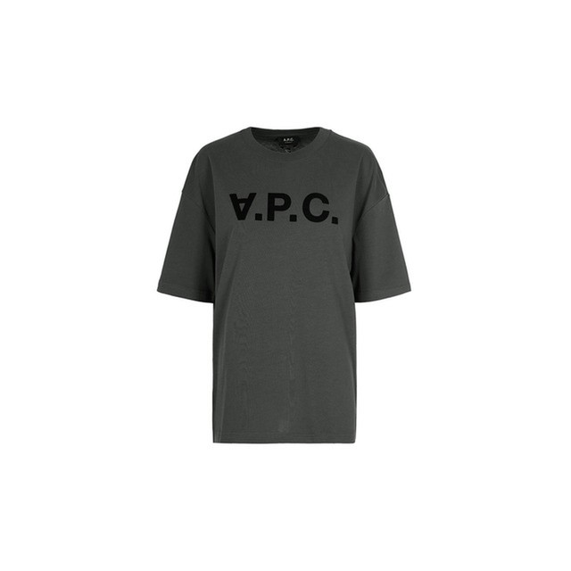 아페쎄 [아페쎄] 26SS VPC 벨벳 로고 앰플 티셔츠 워시드블랙 COHLR M26385 LZA 의류 반팔티셔츠