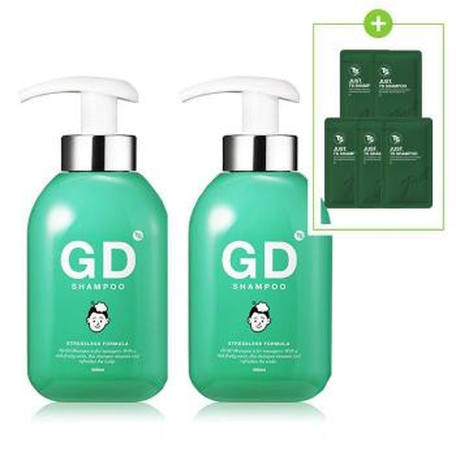 [셀러허브] TS 지디샴푸 400g X 2개 GD샴푸 + 6g 샴푸 5개 청소년샴푸 두피케어 청소년 비듬 (S48038195)[이마트몰] [48038195]