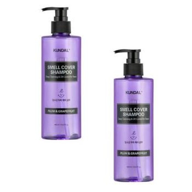 [셀러허브] 쿤달 올데이 스멜커버 청소년샴푸 플럼앤그레이프프룻 400ml x 2개 정수리 냄새 (E41264362)[이마트몰] [41264362]