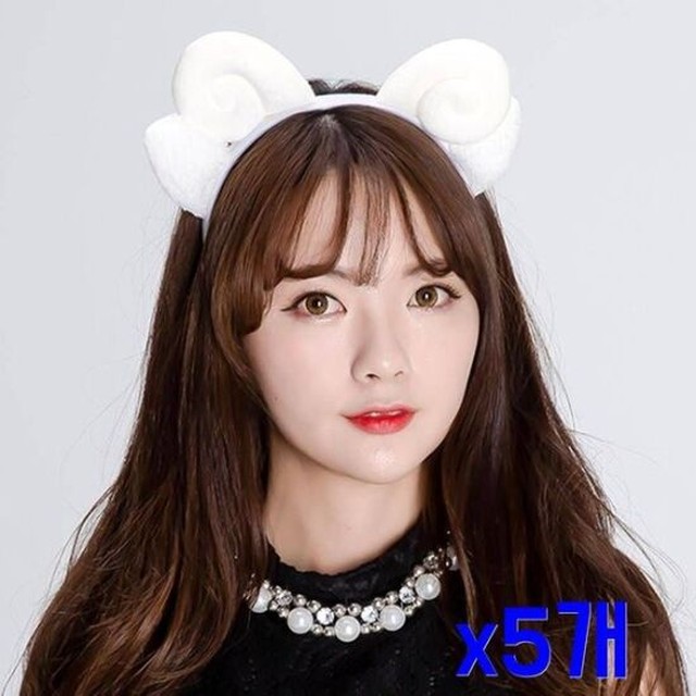 [하프클럽 에이치플러스몰]TBZ 파티장식용품 입체 양 헤어머리띠 x5개 여자헤어밴드