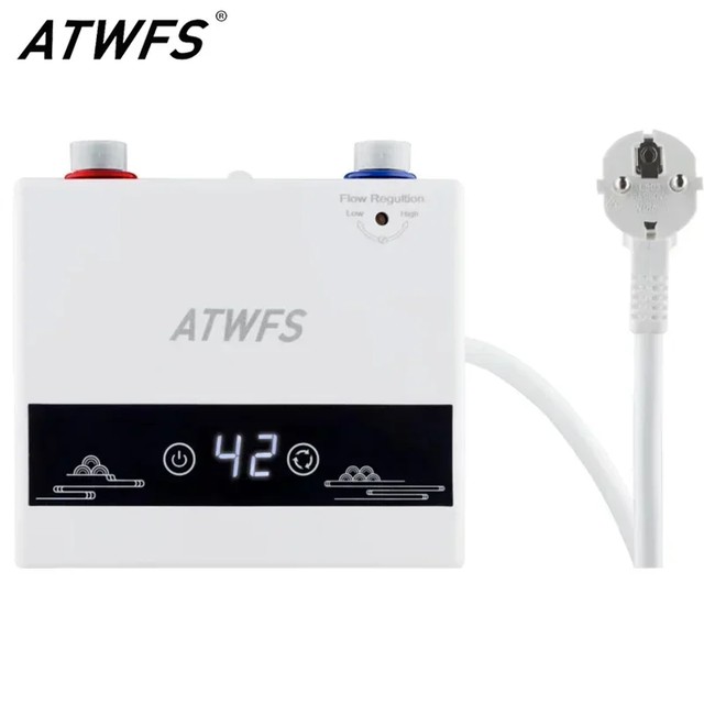 욕실 온수 샤워 및 가정용 주방 난방을위한 인스턴트 온수기 220V 4600W 휴대용 전기 히터