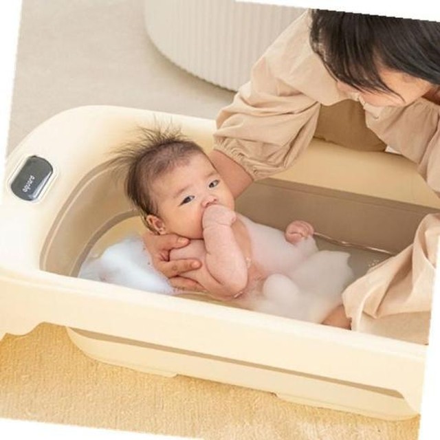 작은욕조 측정 유아 아가드 디지털 접이식아기욕조