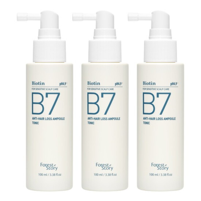 포레스트스토리 B7 약산성 탈모 헤어토닉 100ml 3개