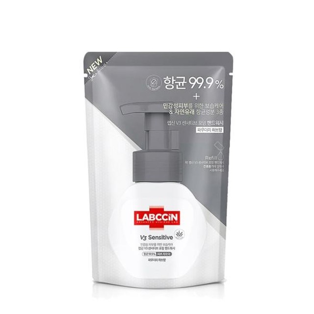 애경 랩신 센서티브 포밍 핸드워시 리필 200ml 보리보리