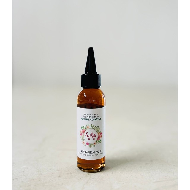 청향 약초두피토닉 60ml 빈약한 모발케어 두피토닉 60ml