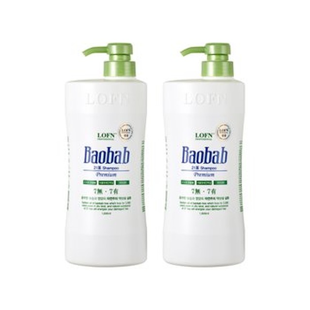 [로픈] 로픈 바오밥 프리미엄 21차 건성(약산성)샴푸 1000g 2개[이마트몰]
