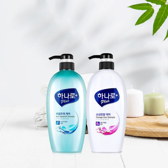 하나로 플러스 샴푸 680ml x 2개 비듬두피케어, 손상모발케어