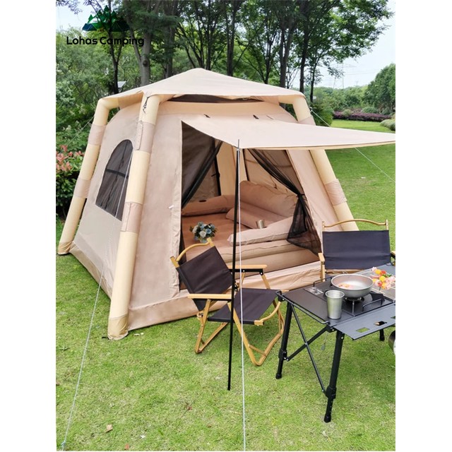 Lohascamping 캠핑 대형 에어 텐트, 에어 쉘터 돔 텐트, 가족 하이킹, 원터치 텐트, 4-5 인용,리빙쉘텐트 ,에어텐트, 텐트 5~6인용, 에어 텐트,공기텐트,원터치 텐트 , 에어텐트 4~5인용 ,텐트 대형 ,대형텐트 , 에어쉘터, 캠핑텐트 ,돔텐트 ,면텐트, 원터치자동텐트, 도킹텐트, 텐트 ,경량텐트 ,4인용텐트, 공기주입식텐트
