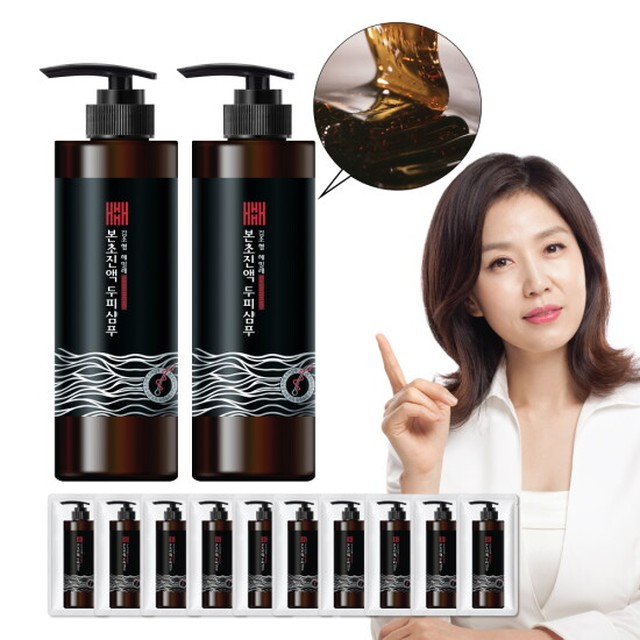 김소형헤밀레 본초진액 두피샴푸( 500ml*2통)+여행용 샤쉐 (6ml*10매)