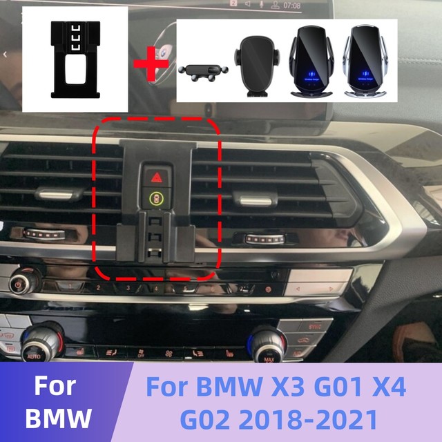 BMW X3 G01 X4 G02 2018 2019 2020 2021 차량용 폰 홀더의 스냅온 베이스는 다양한 스타일의 폰 홀더와 호환됩니다.