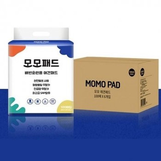 모모 배변패드 절약형 패드 레몬향 100매 x 6개 1박스