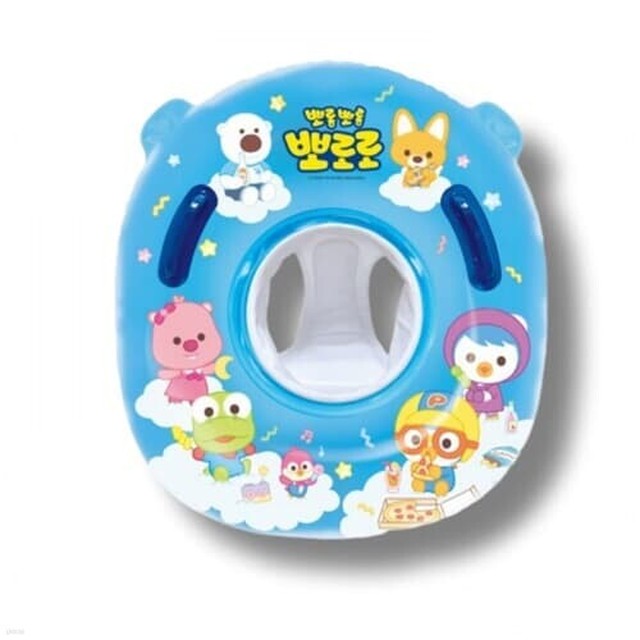 뽀로로 쿠션보행기 튜브 유아 물놀이 튜브 보행기형 안전손잡이 포함