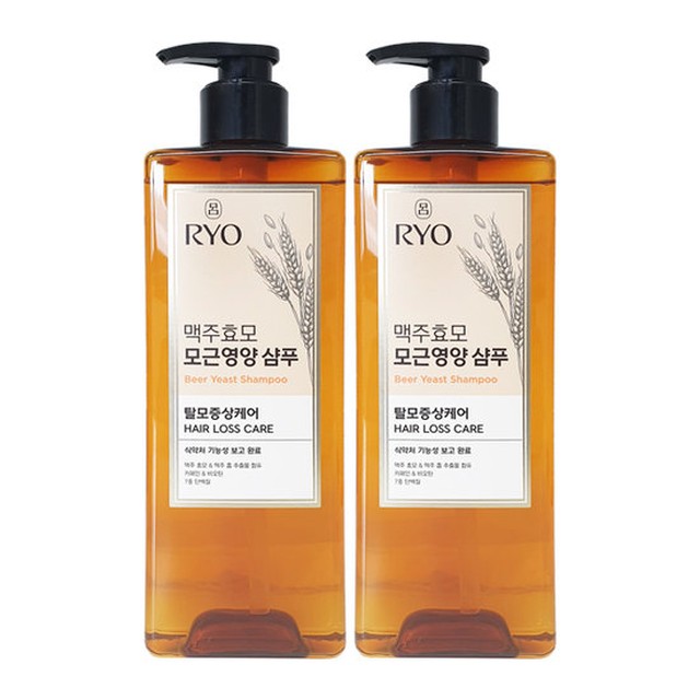 려 맥주효모 모근영양 샴푸 600ml x2