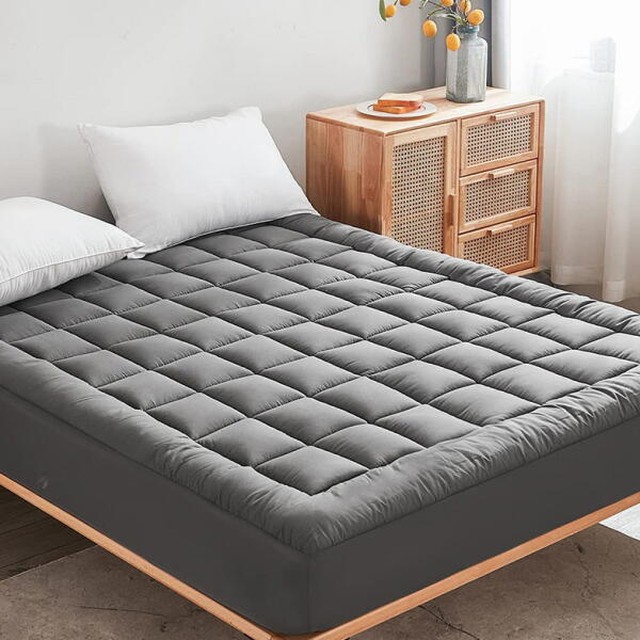제이라이프 포근한 누빔 퀼팅 보온 매트리스 침대 커버 (킹)