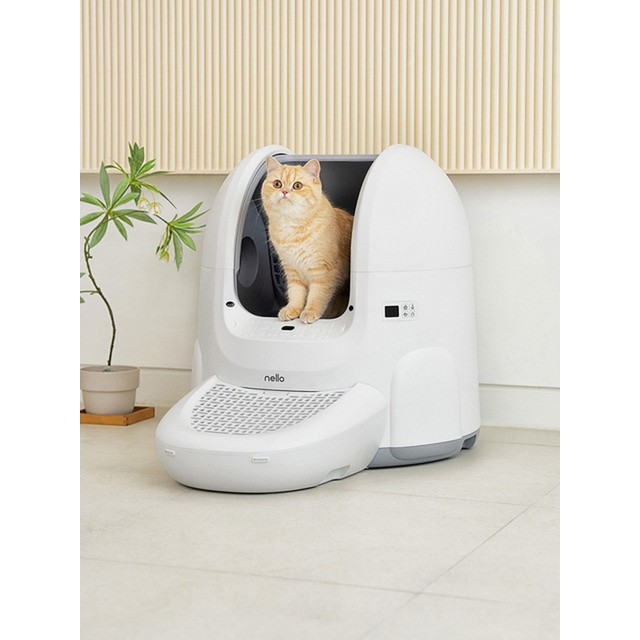 쿠쿠/넬로 오픈형 고양이 자동 화장실 NCL-A6510W/반려동물 펫용품