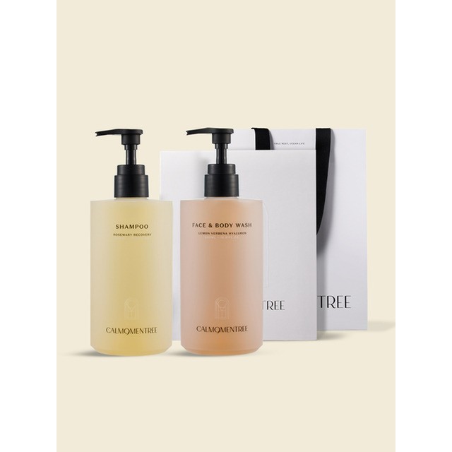 캄모멘트리/로즈마리 탈모완화 샴푸 500ML + 레몬버베나 보습 바디 워시 500ML 2종 SET/헤어케어 기타헤어케어