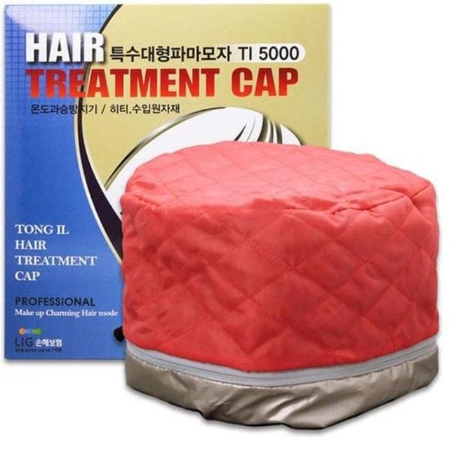 헤어캡전기모자 헤어캡 파마 전기 모자 이중 미용실 헤어팩 특대