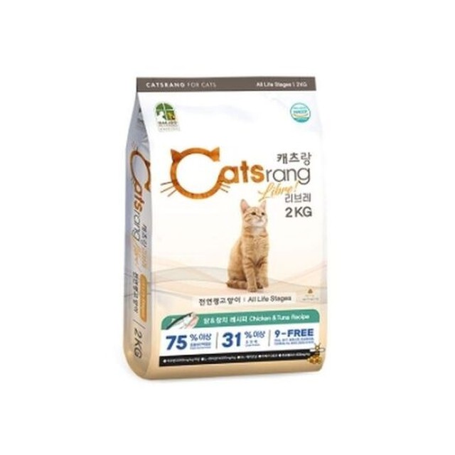 캐츠랑 고양이 사료 리브레 2kg 반려묘 건식 식사